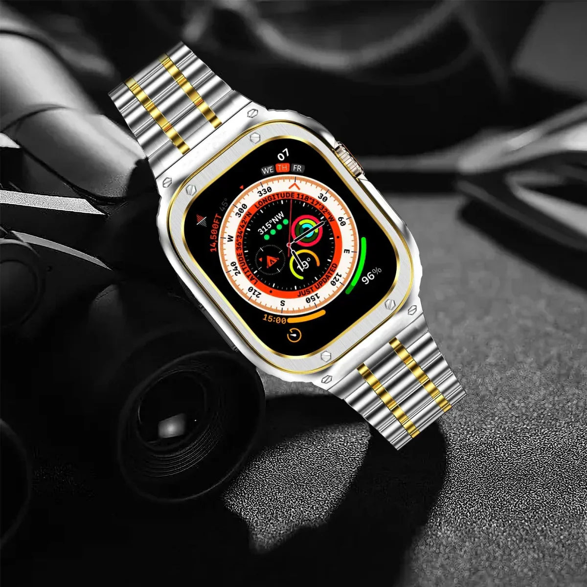 Alera nerezový pásek a ochranný kryt pro Apple Watch | Lersk