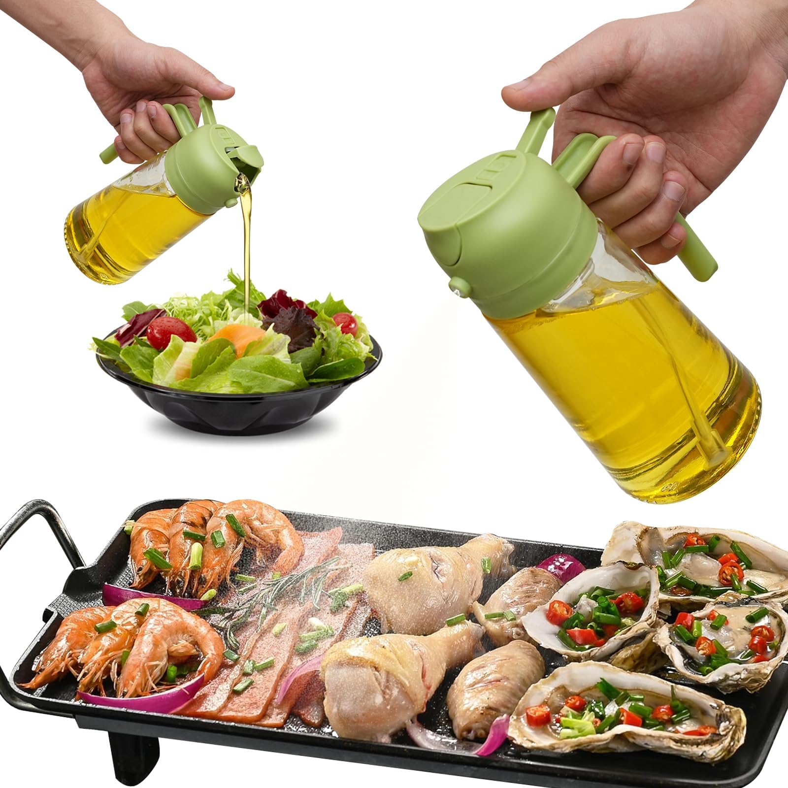 Culina Dual-Action Kitchen Oil Sprayer And Dispenser Bottle | Lersk