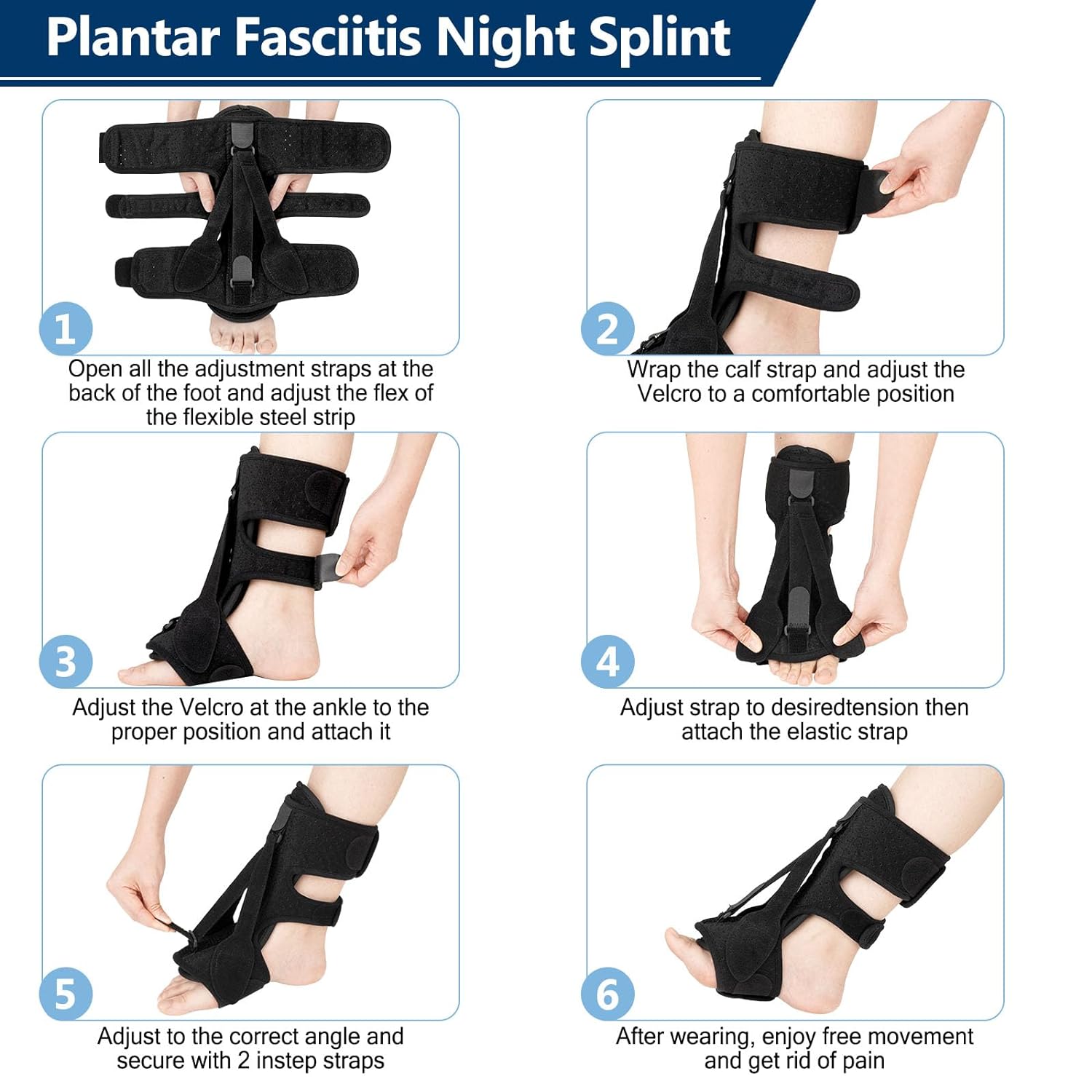 Nachtschiene bei Plantarfasziitis für Fußstütze und Fußkomfort in der Nacht | Lersk