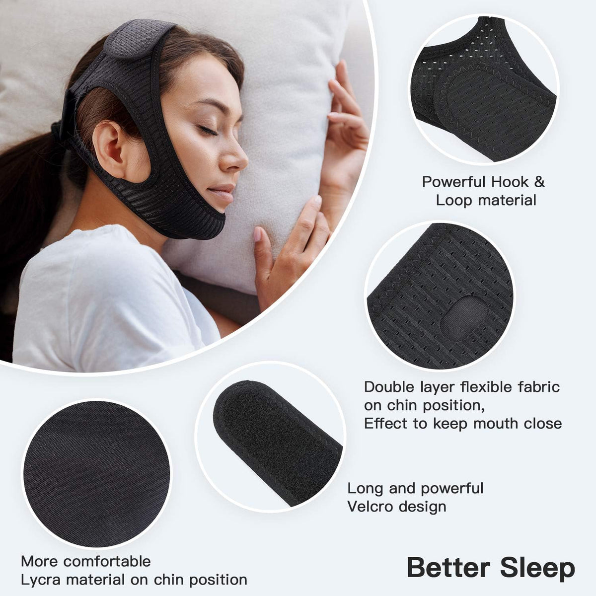 SomniSeal Snoring Chin Strap For Sleep Apnea Relief