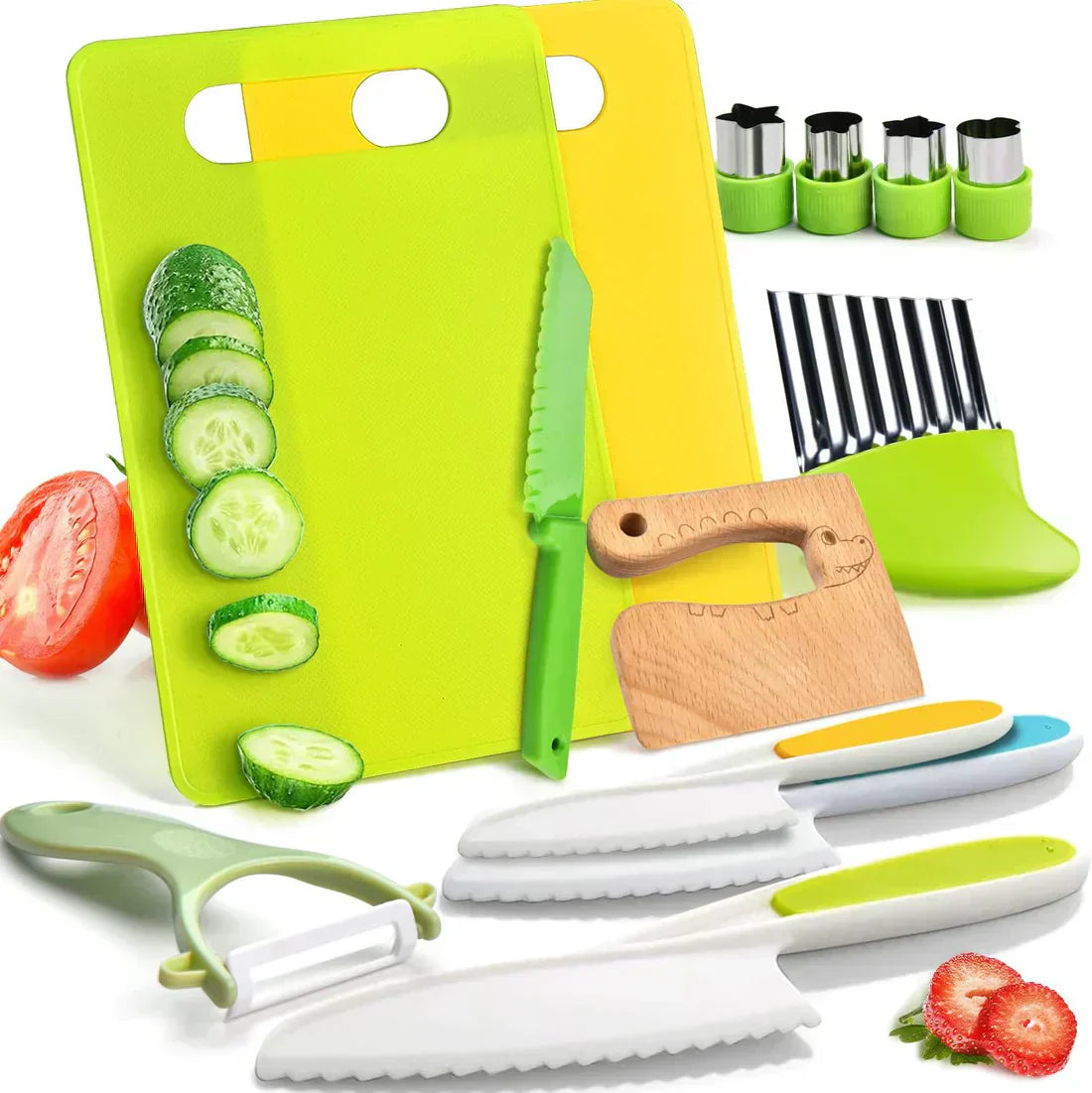 Conjunto de Cozinha para Crianças KidoChef 12 Peças para Pequenos Jovens Chefs | Lersk