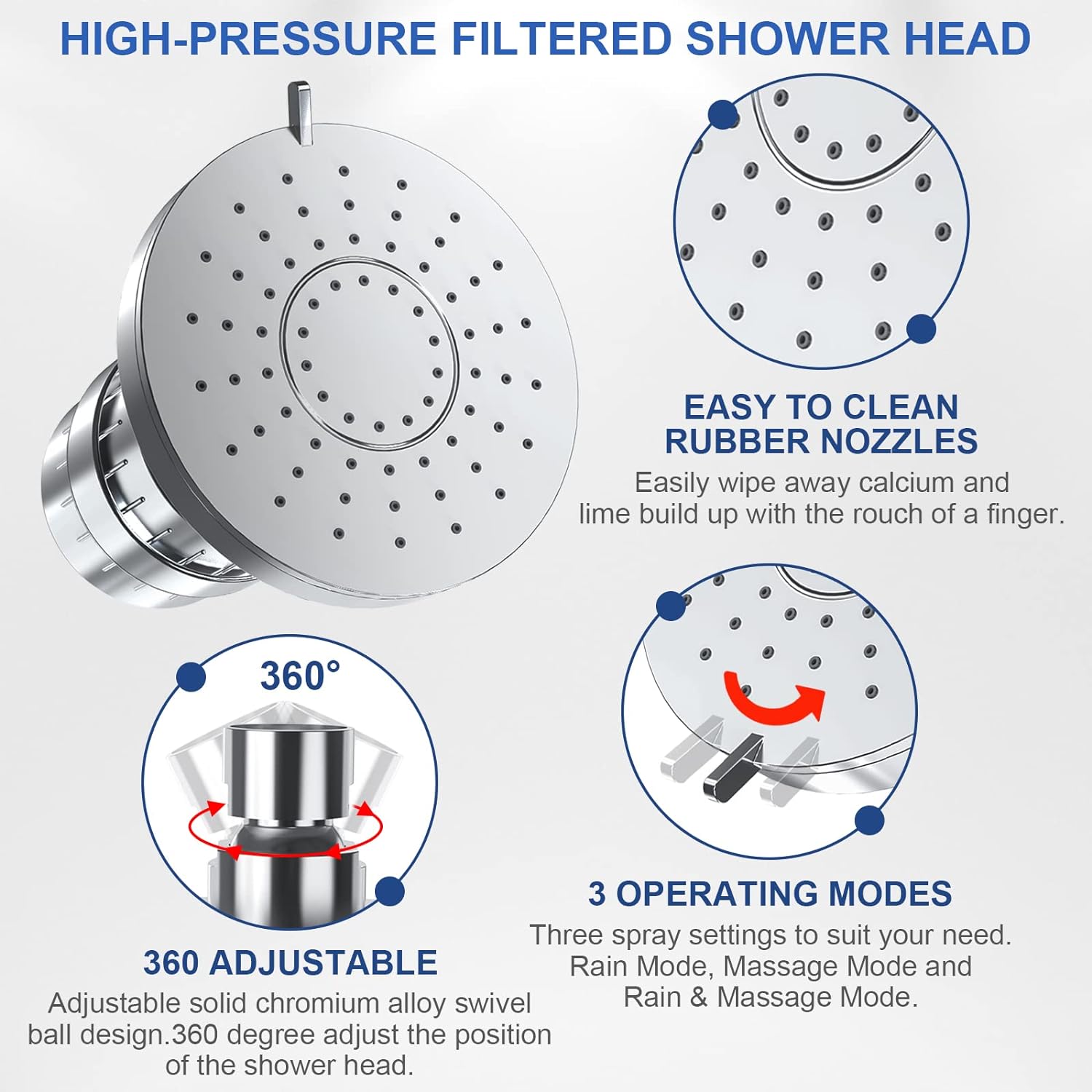 Doccia filtrata HydraVive | Favorisce una pelle radiosa e capelli più sani | Lersk