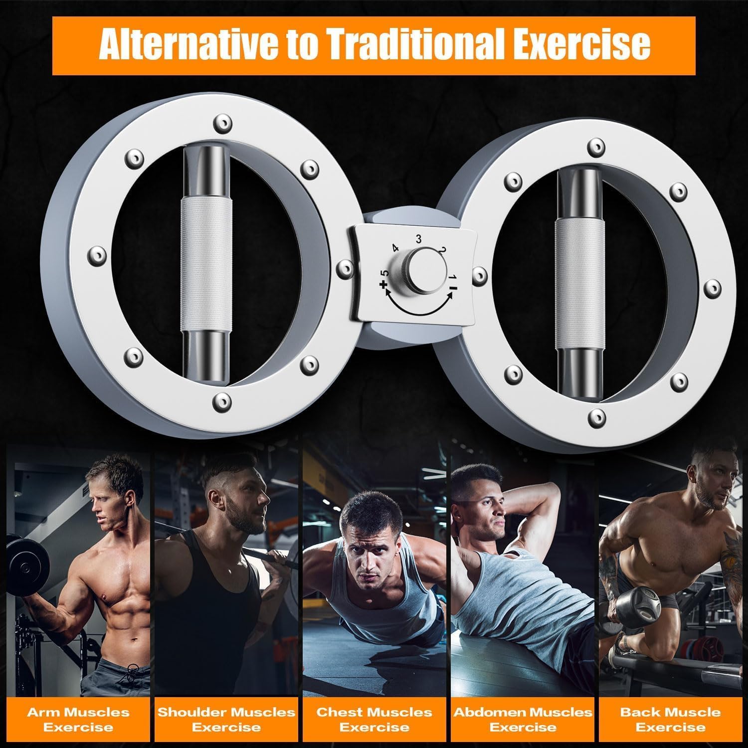 Twister Arm Exerciser With 12 Lb Adjustable Resistance And 360 Degree Rotation - Zeynor | Lersk
