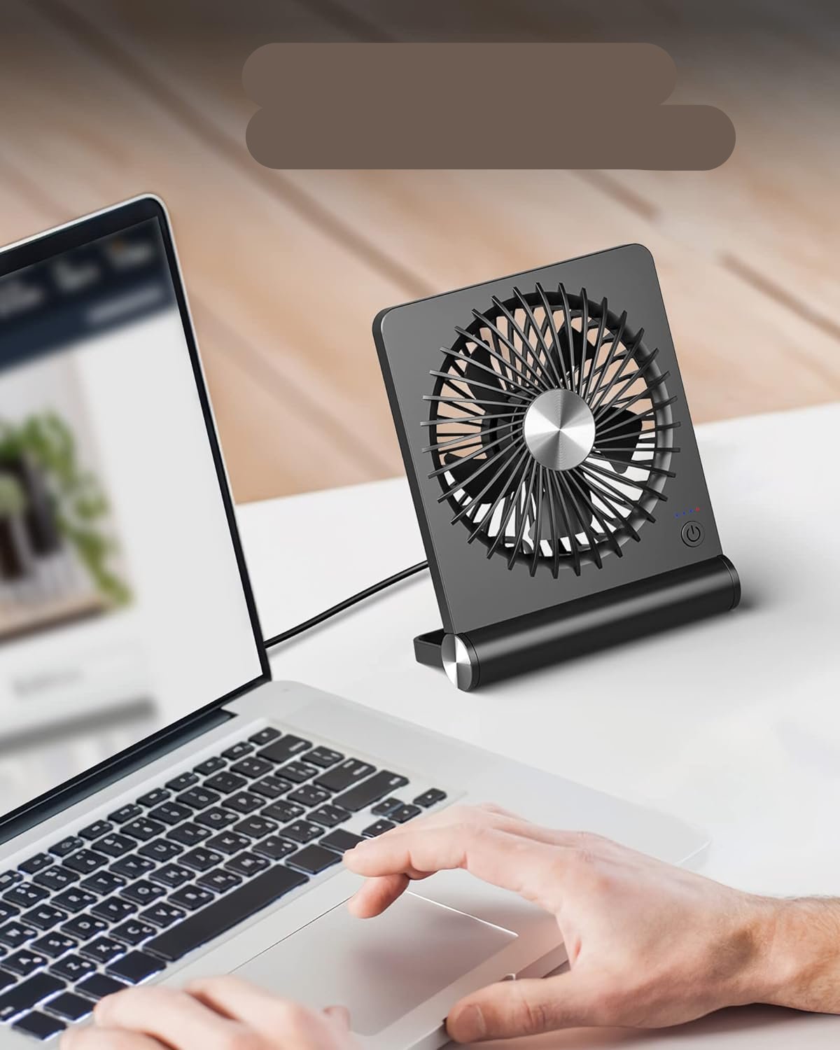 BreezeQuiet Kompaktní stolní ventilátor Ultra tichý pro klidnou kancelář a ložnici | Lersk