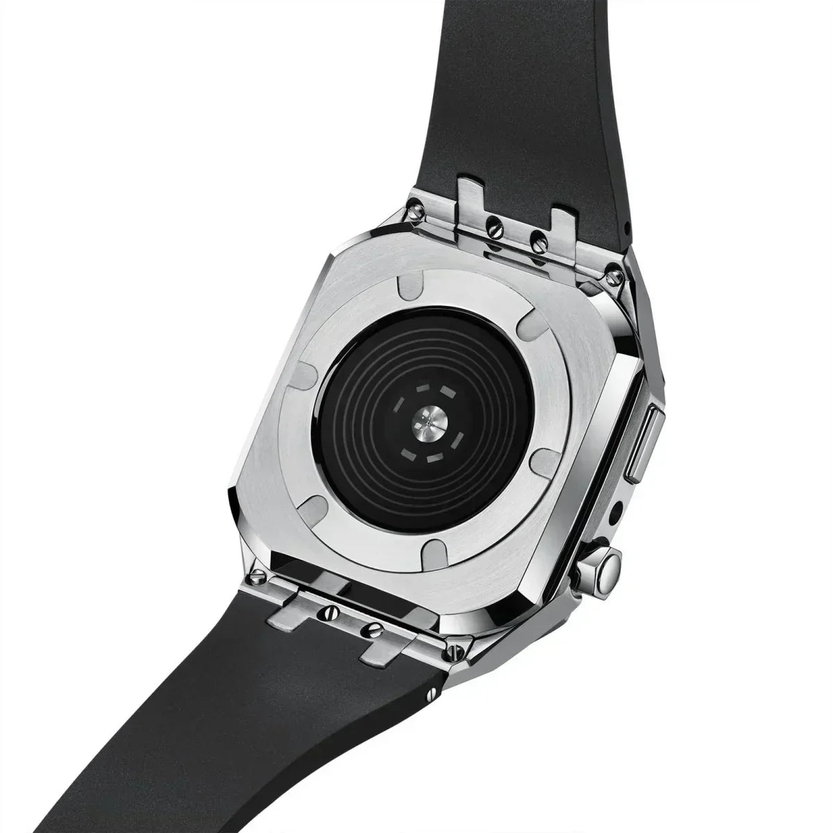 Kirello09 silikonearmbånd og 316L rustfrit stål retrofit-etui til Apple Watch | Lersk
