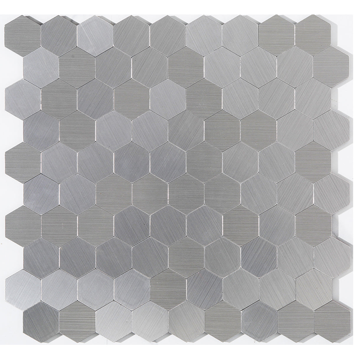 Azulejo Mosaico Metálico Moderno Autocolante Hexágono e Azulejo Metro para Interiores Modernos | Lersk