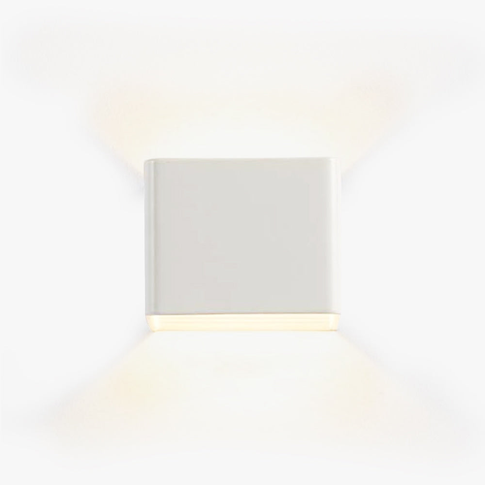 Lampada da parete quadrata moderna Orr per camera da letto Illuminazione elegante | Lersk