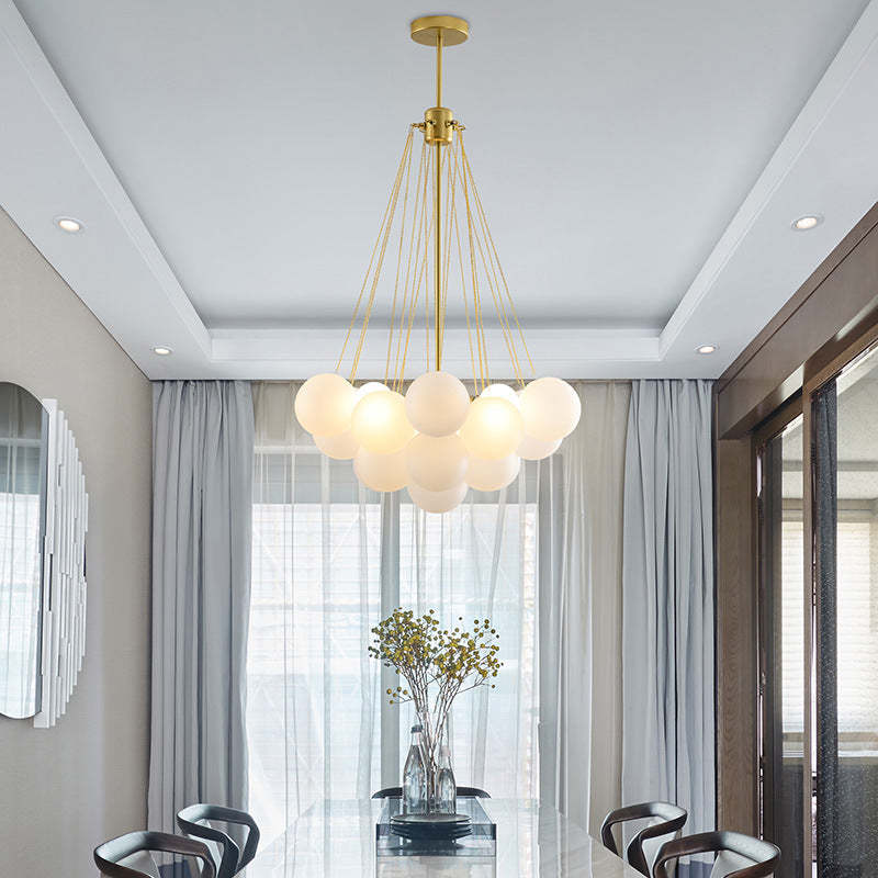 LumeSphere LED-Hängeleuchte in Schwarz und Gold | Lersk