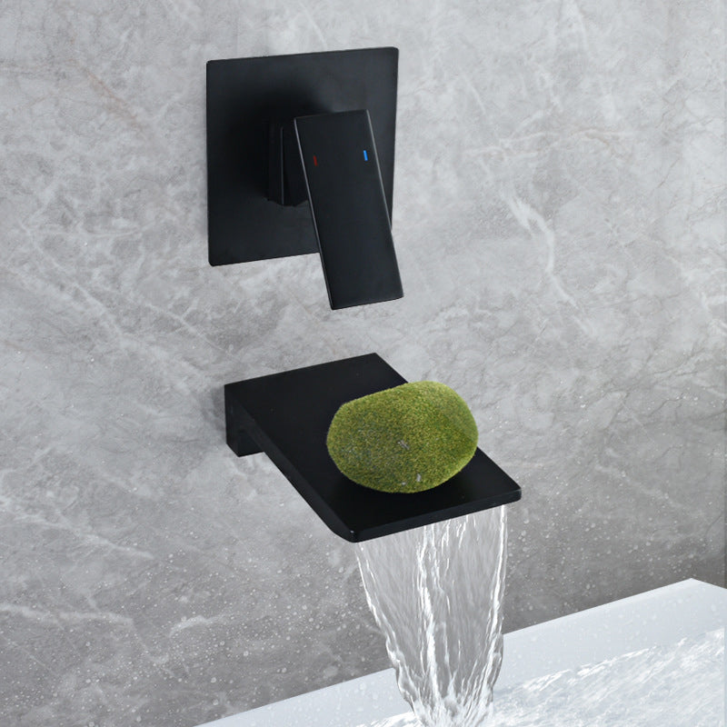 Cascade | Wall-Mounted Single-Handle Waterfall Bathroom Faucet | Lersk
