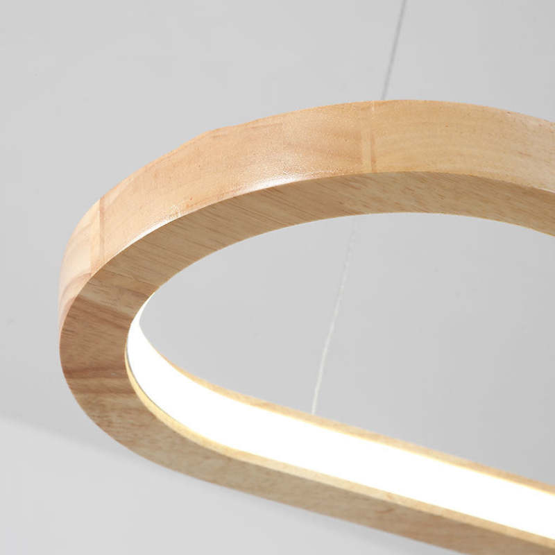 LumaWood Modern Hanging Lamp Metal And Wood With LED | Lersk