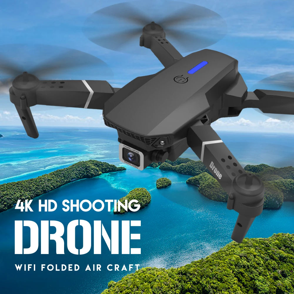 SkyNova foldbar quadcopter drone - Wi-Fi FPV, 4K HD-kamera, højdehold | Lersk