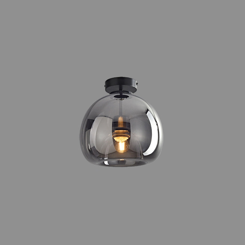 AuroraCircle Modern Black and Gold Round Ceiling Lamp | Lersk