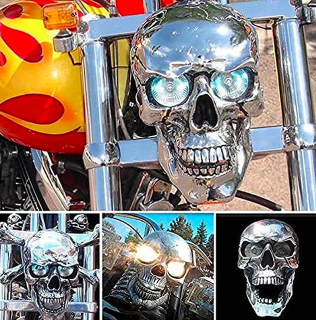 LED Skull Light For Motorcycles With Distinct Skull Design For Night Riding And Bold Road Presence | Lersk