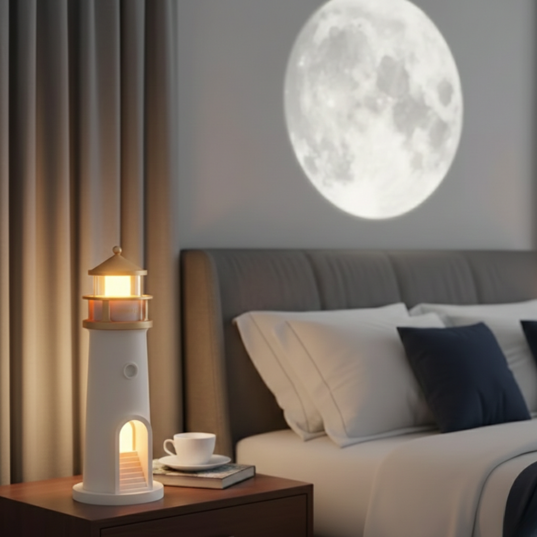 Proiettore Luce Notturna con Altoparlante per Atmosfera Accogliente in Casa | Lersk