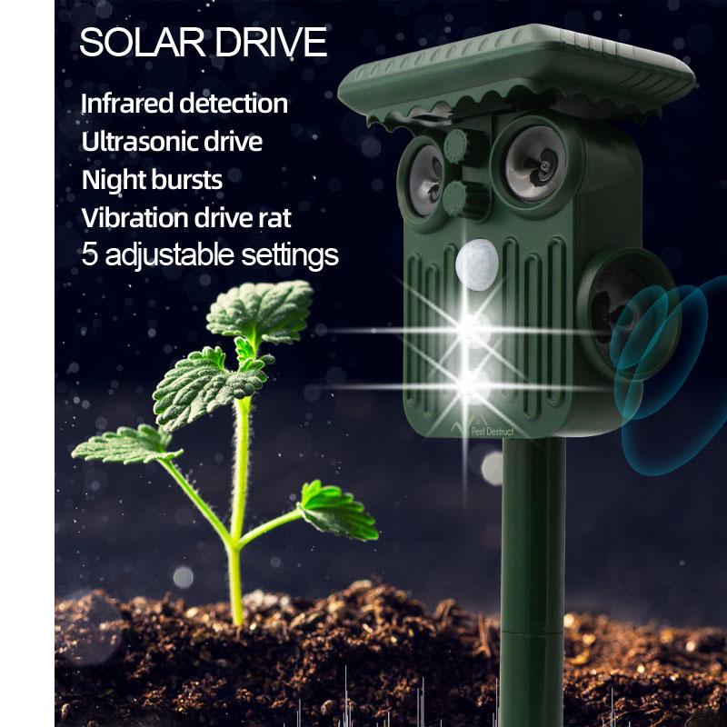 Sylva Solar Ultrasonik Geyik Kovucu, 5 Mod, Su Geçirmez | Lersk