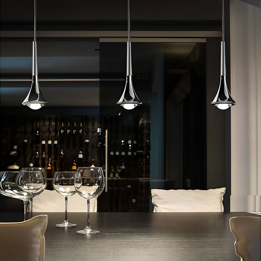 Suspension Aurelia AquaDrop avec lumière d'ambiance douce pour espaces de vie modernes | Lersk