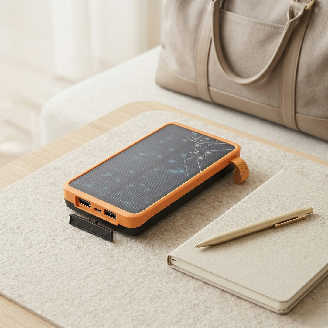 Power bank solare con torcia per avventure all'aperto | Lersk