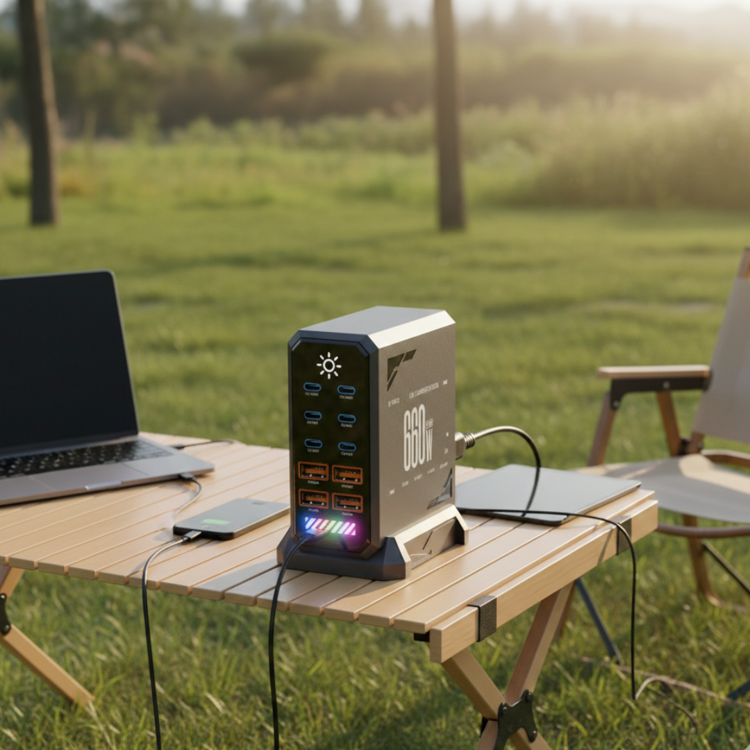 USB-C opladningsstation til flere enheder og mere | Lersk