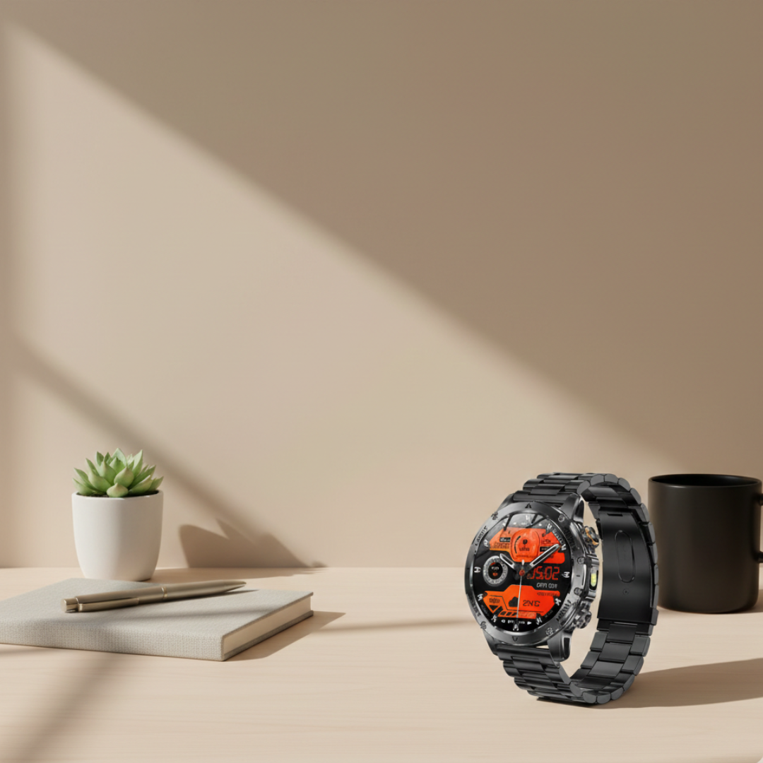 Robuste Outdoor-Smartwatch mit wasserdichtem taktischem Design und langer Akkulaufzeit | Lersk