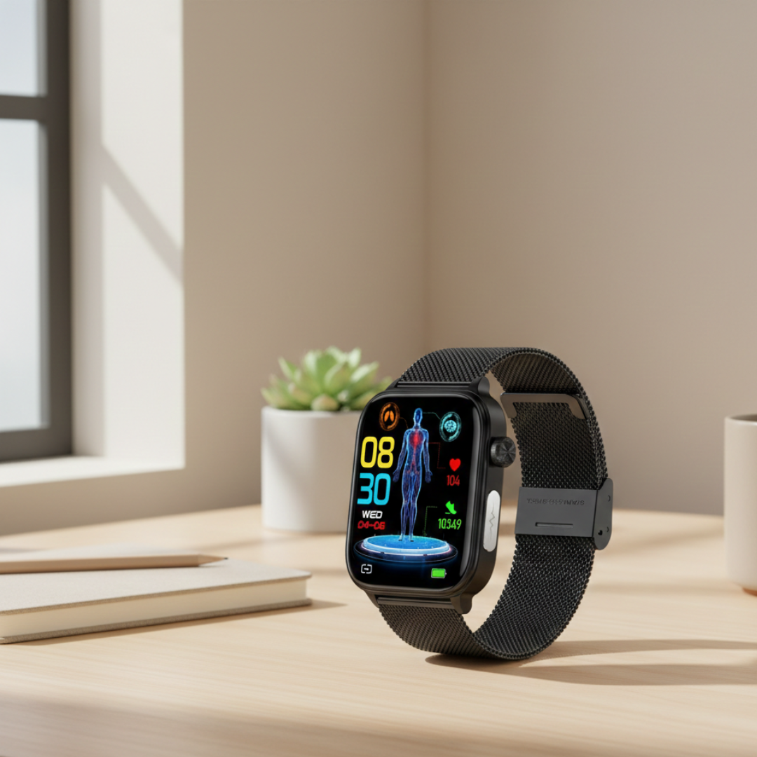 Smartwatch mit AMOLED-Display und Bluetooth-Anruffunktion, wasserdicht, für den täglichen Gebrauch | Lersk