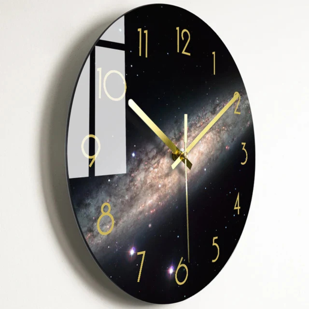 Luxorix Große Wanduhr aus Glas mit elegantem Design für moderne Wohnräume | Lersk