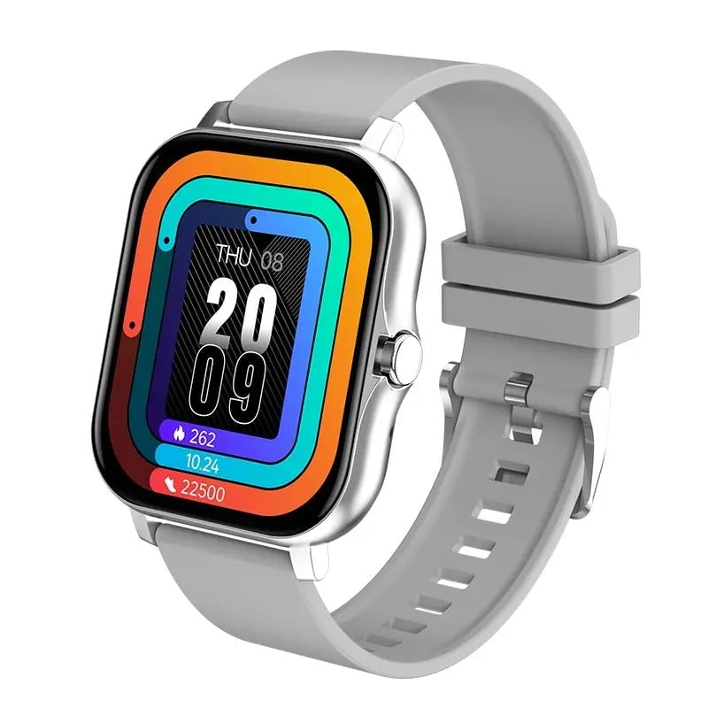 Digitalt smartur unisex med fuld touchskærm, Bluetooth-opkald og fitness-tracking | Lersk
