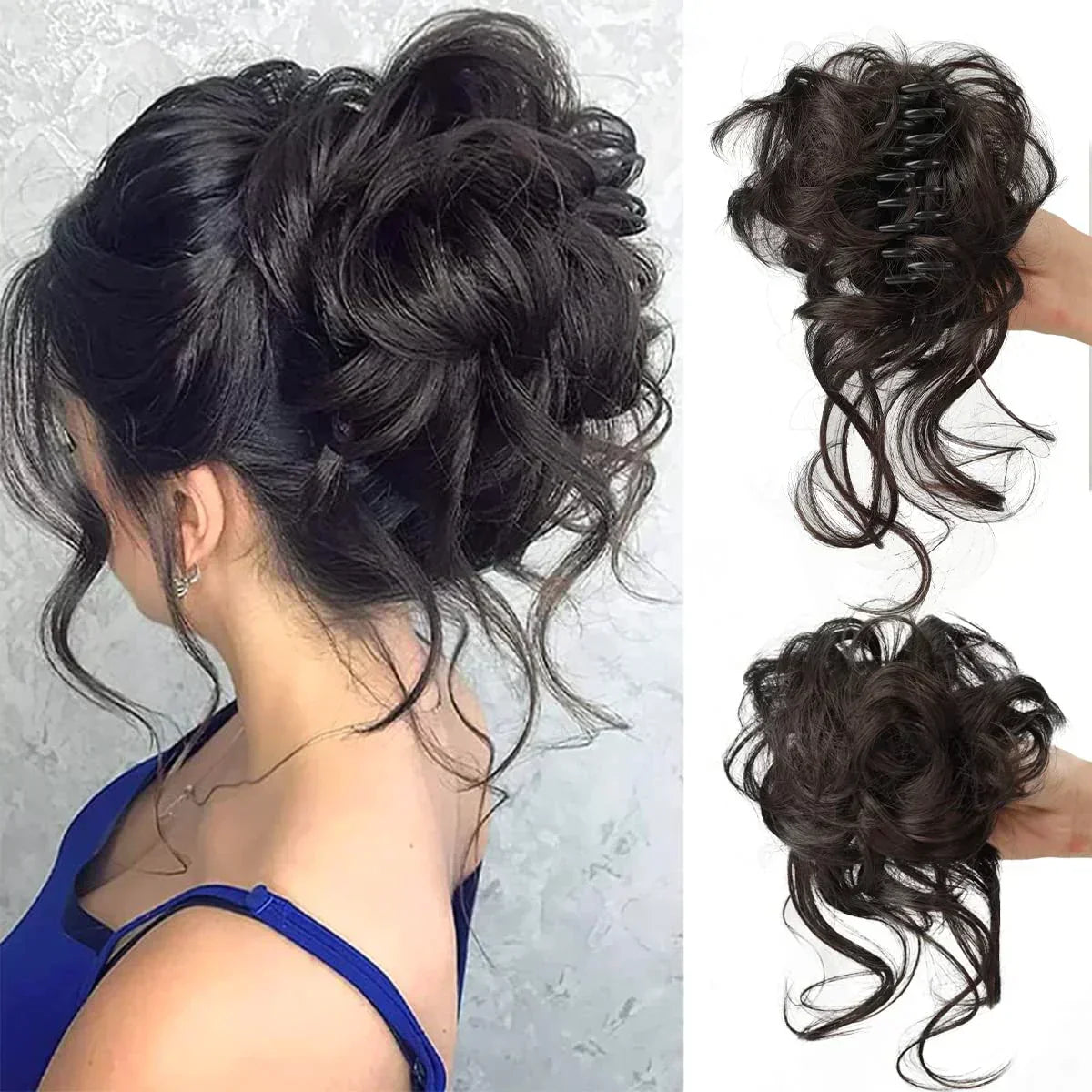 Pinza para cabello CurlyBun para moño rizado instantáneo, para peinados rápidos, recogidos diarios y looks elegantes | Lersk