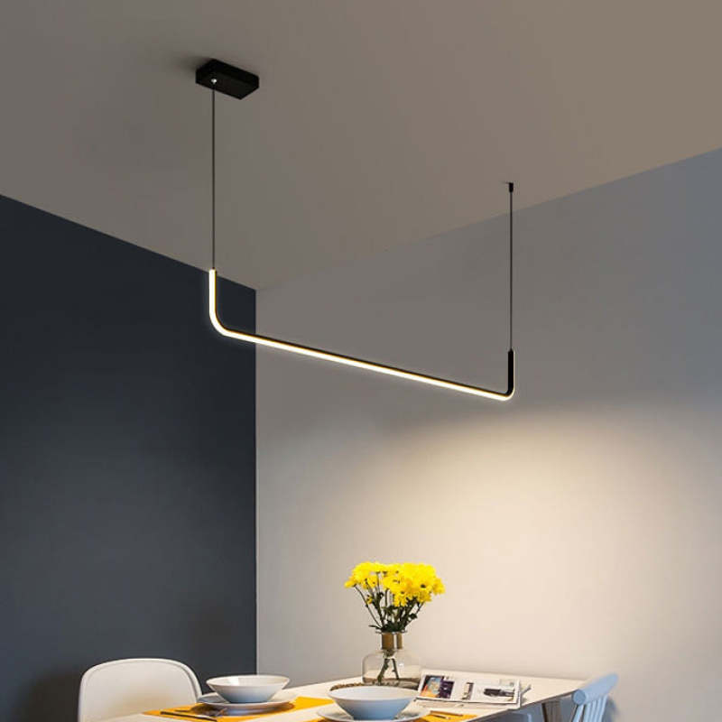EdgeGlow | Moderne LED pendel i metal og silikone | Lersk