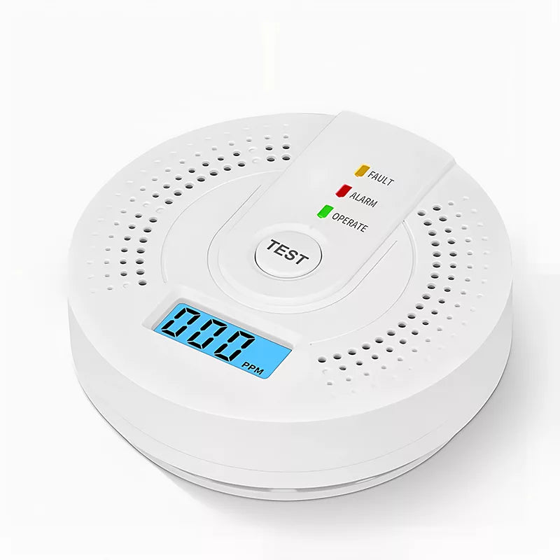 HomeGuard CO-Melder mit LCD-Alarm für Haussicherheit | Lersk