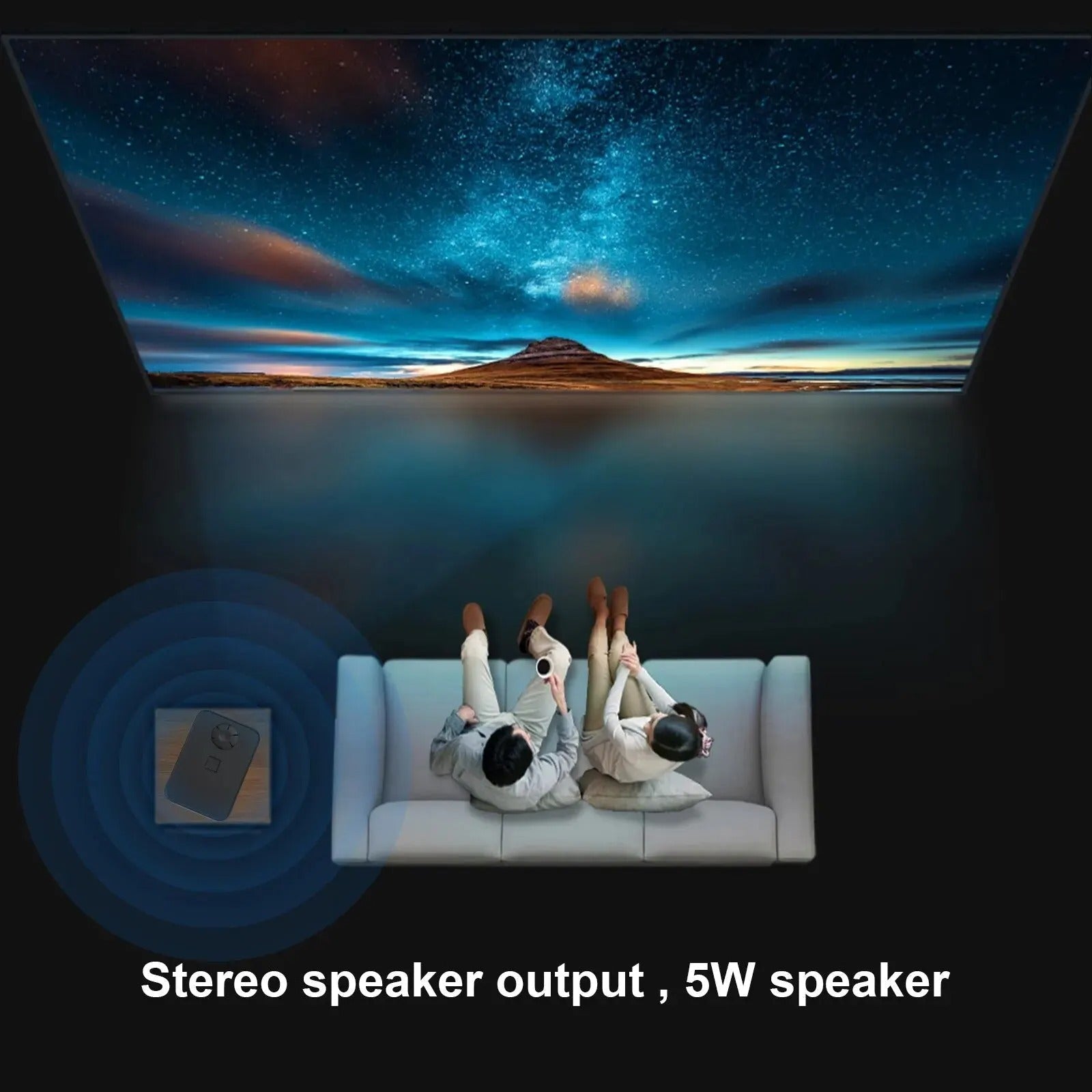 Android 4K Portable Projector With WiFi For Home Theater | Lersk