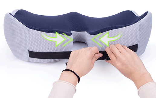 Coussin de siège en mousse à mémoire personnalisable pour le soulagement des os du bassin | Lersk