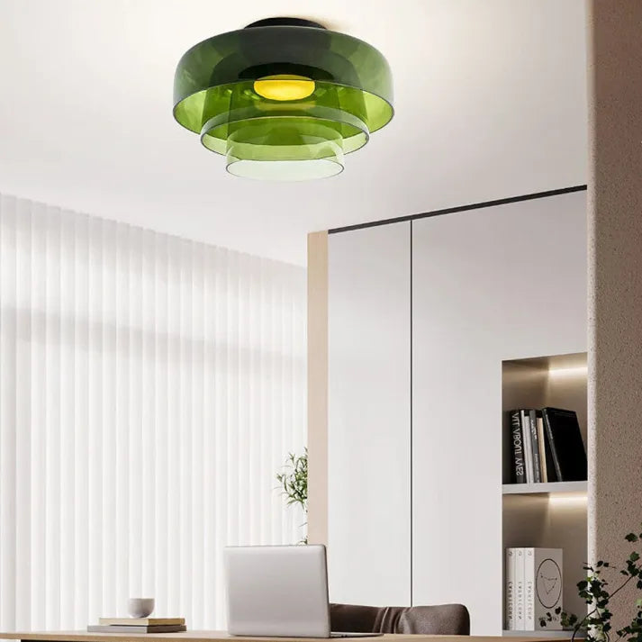 Keiora Nordic glasloftlampe | Middelalderlig charme belysning | Lersk