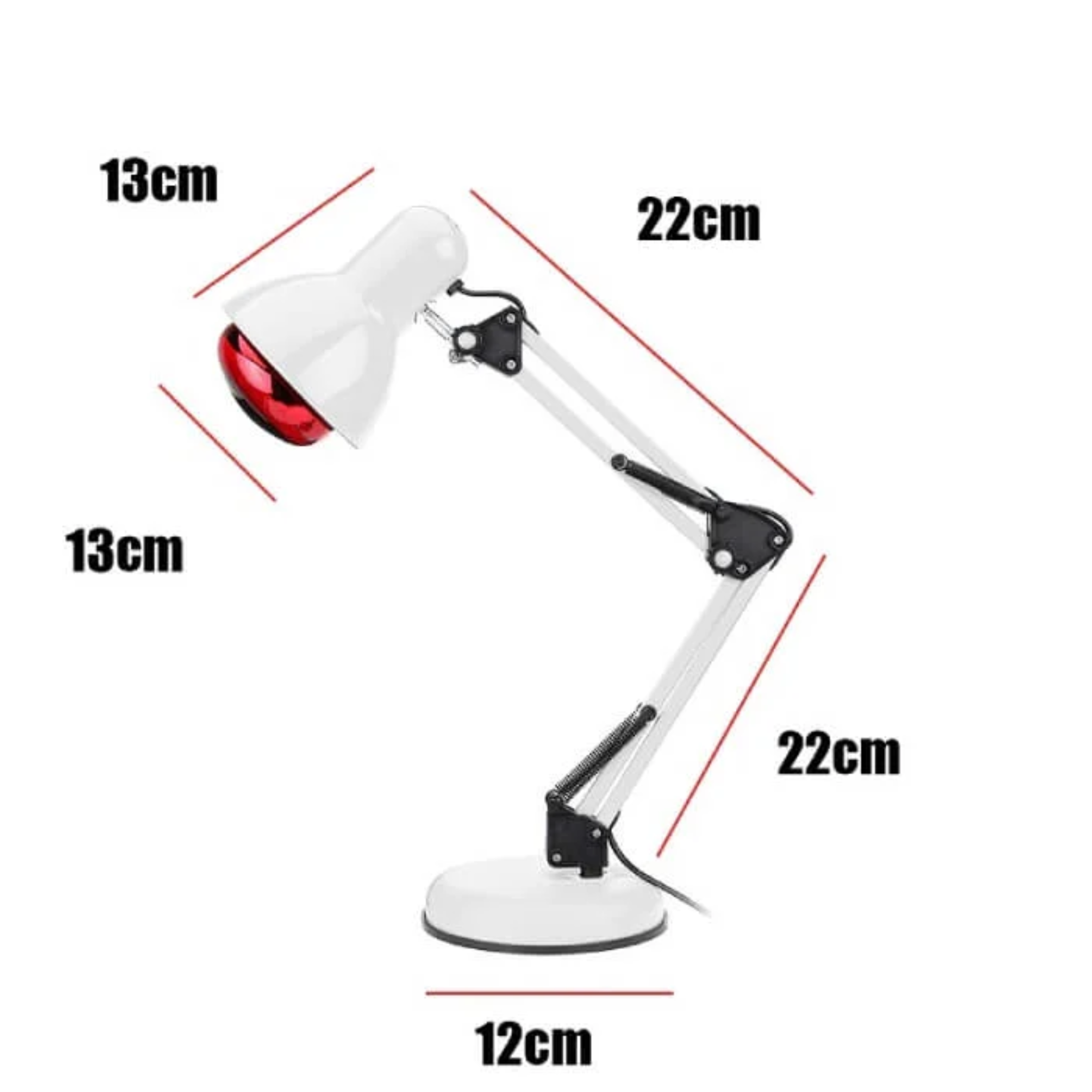 NovaRay Rødt Lys Terapi Lampe Med Infrarød Varme På Tripod Stativ | Lersk