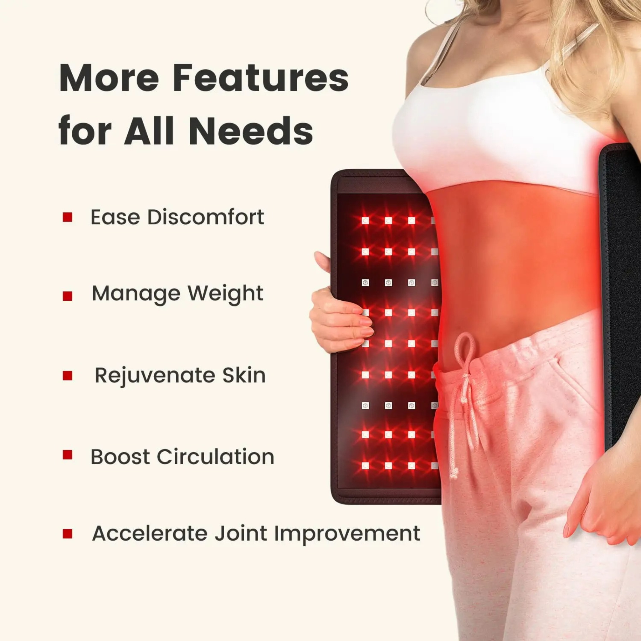 VitaRay Red Light Therapy Belt for Home Fat Reduction | Lersk