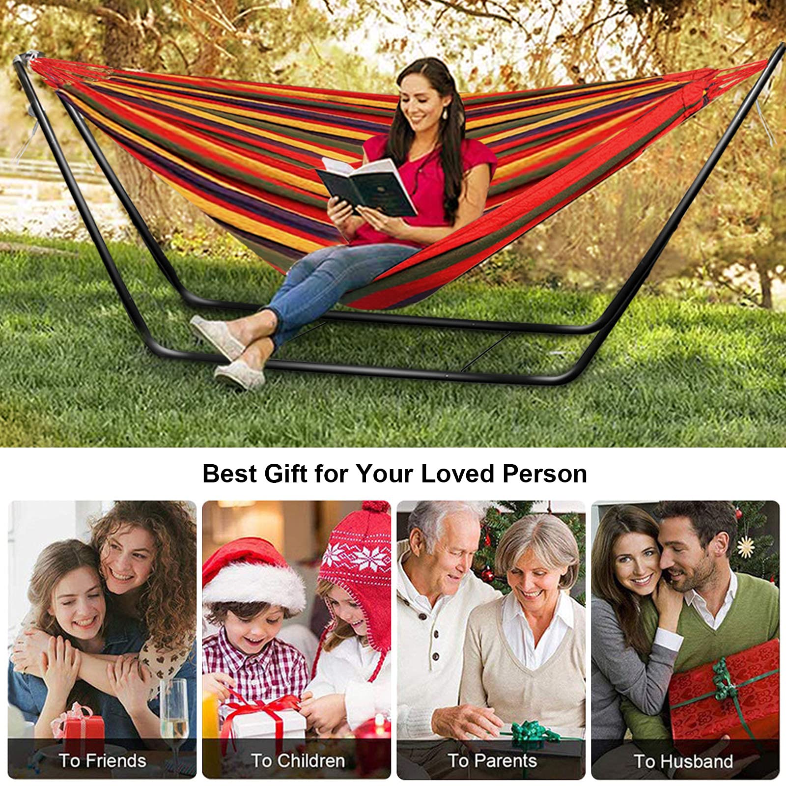 Outdoor Garden Hammock 200kg Capacity for Couples Sturdy | Lersk