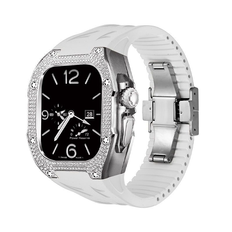 Nivaro | Kit de boîtier de remplacement en titane 5A Zircon pour Apple Watch Ultra | Lersk