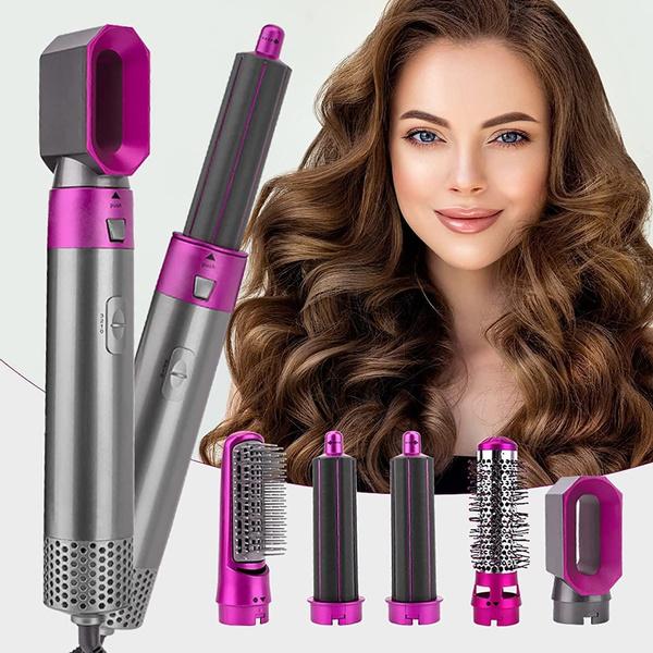 Lunera Estilizador de Cabelo 5 em 1: Modelador Automático, Secador e Escova Alisadora | Lersk