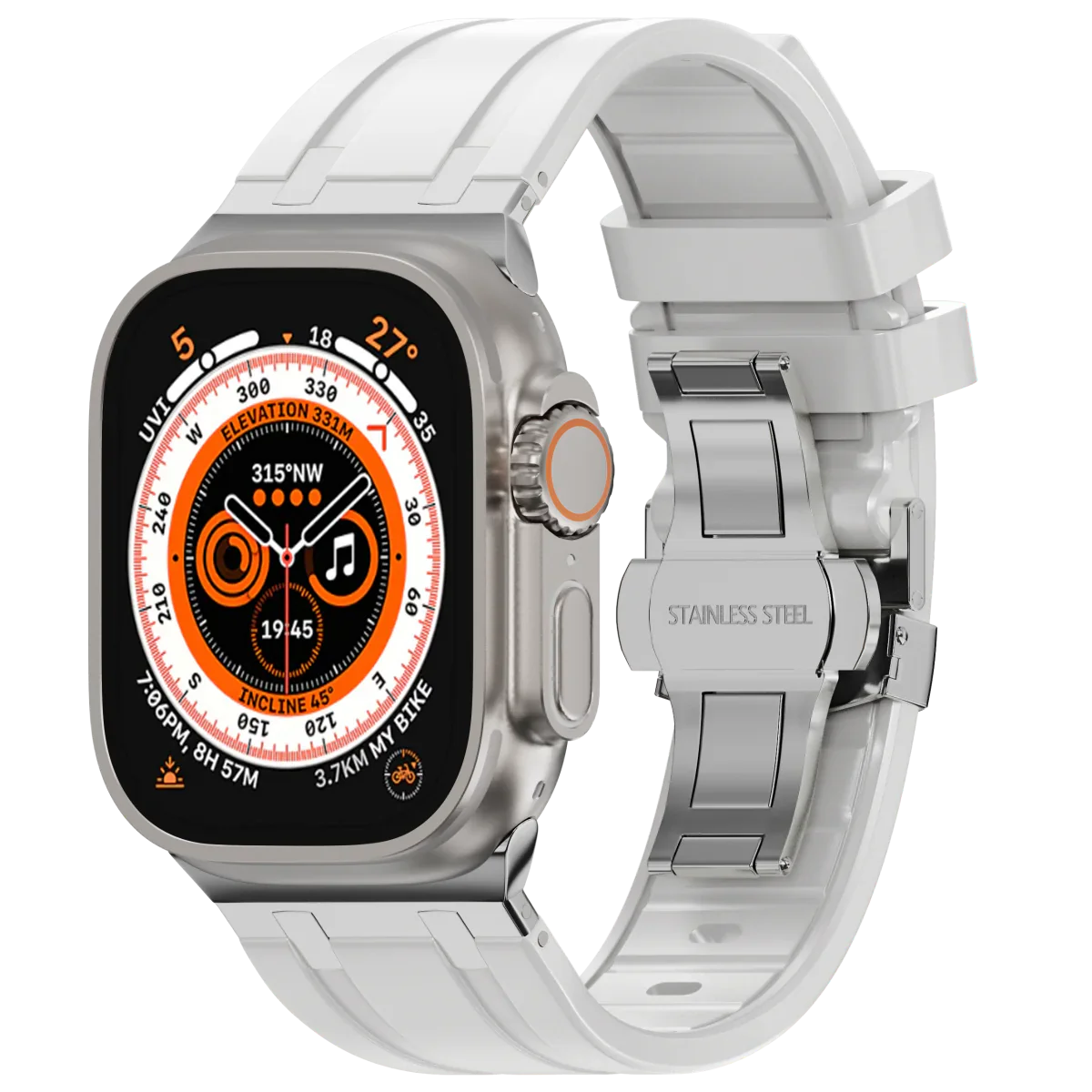 Vellora Silikonarmband mit Schmetterlingsverschluss für Apple Watch | Lersk