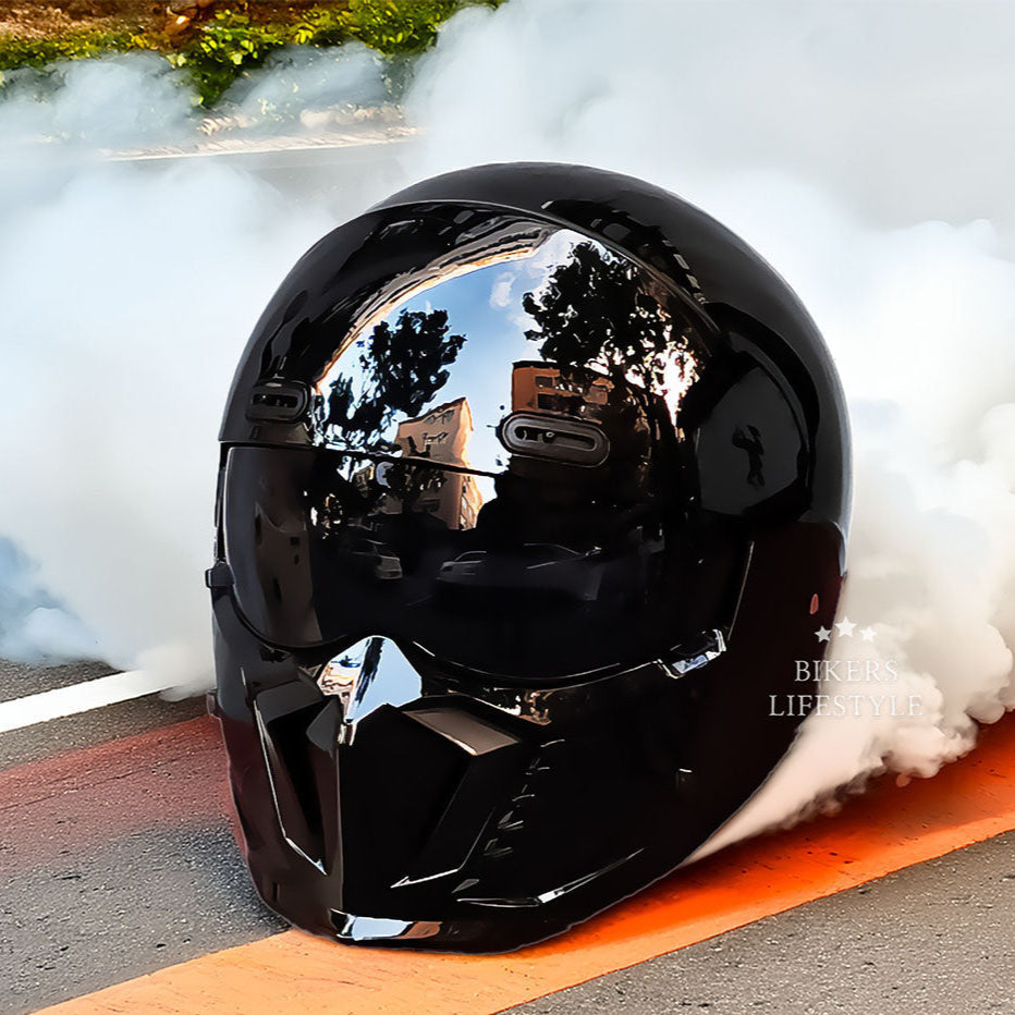 Retro helma na motorku Pilot s certifikací DOT a ECE, pohodlná výstelka pro jezdce po městě | Lersk