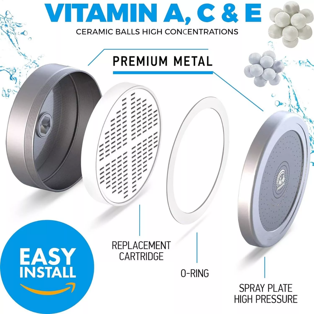 Doccia filtrata HydraVive | Favorisce una pelle radiosa e capelli più sani | Lersk