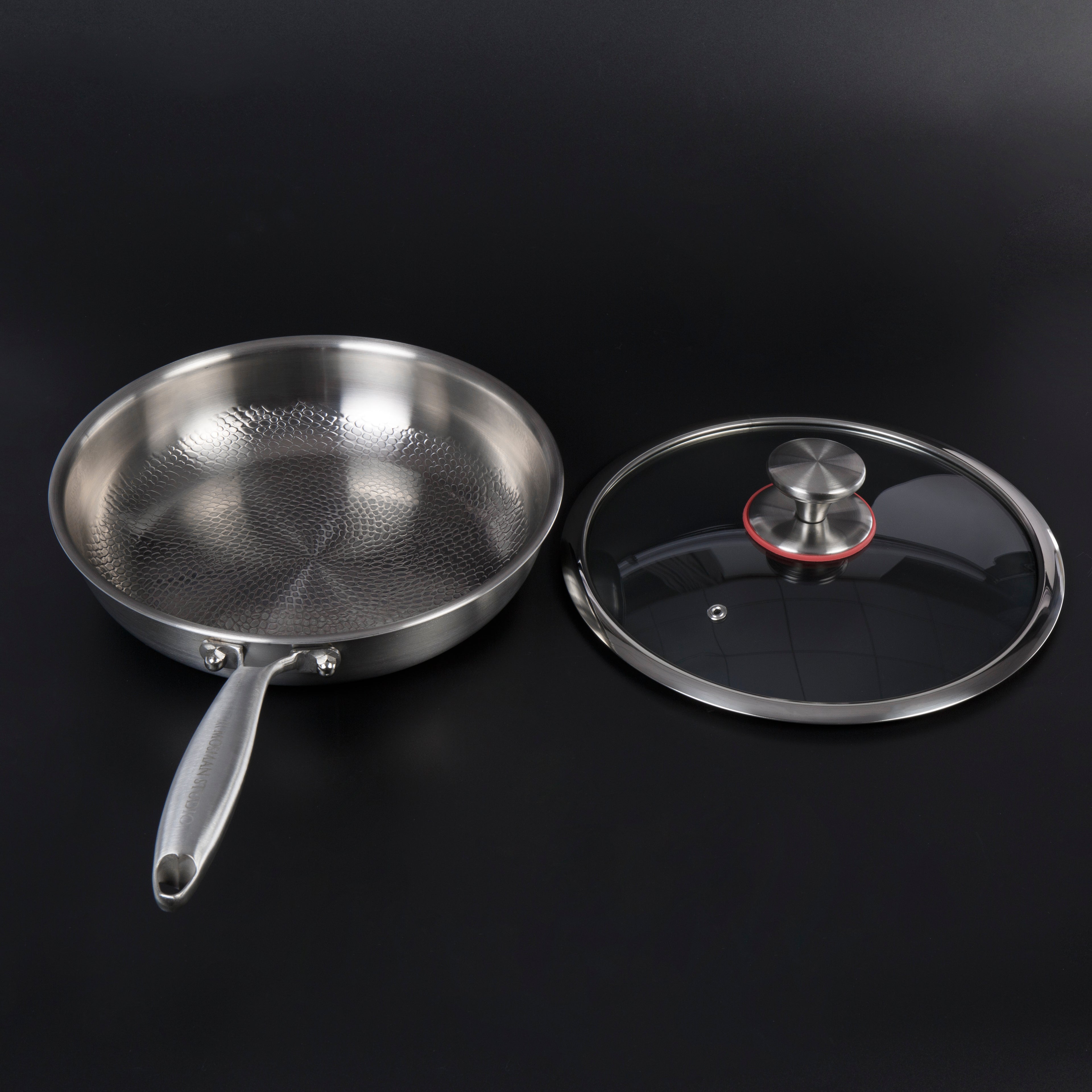 NovaTi Pure Titanium Interior Nonstick Frying Pan No Coatings Safe Cooking | Lersk