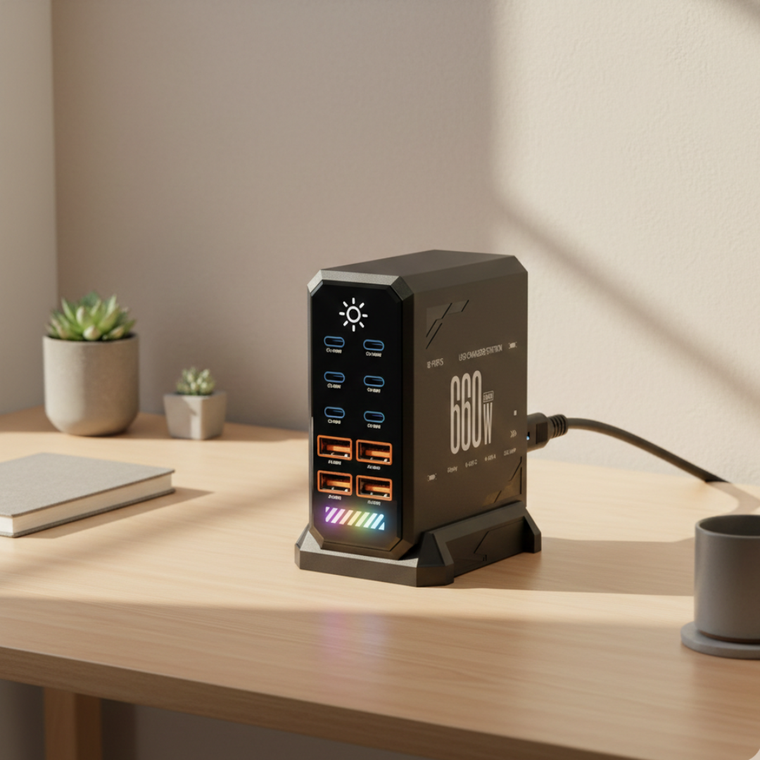 USB-C opladningsstation til flere enheder og mere | Lersk