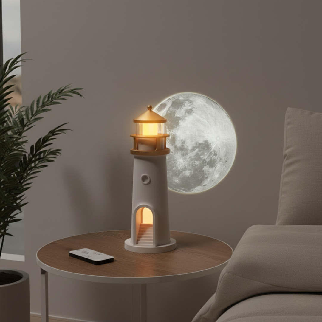 Proiettore Luce Notturna con Altoparlante per Atmosfera Accogliente in Casa | Lersk