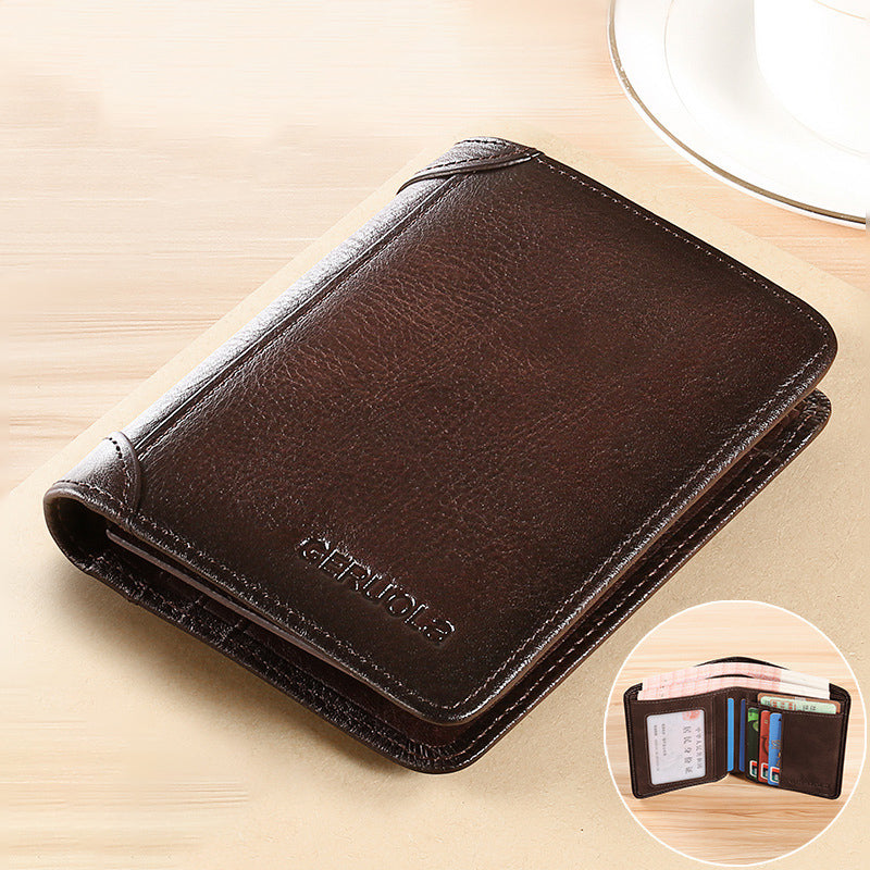 Carteras Antirrobo Simples para Hombres, Estilo Atemporal y Utilidad Diaria para Esenciales Cotidianos | Lersk
