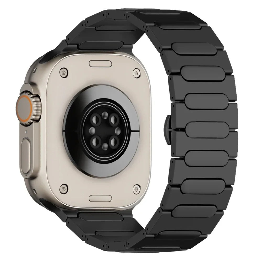 Aureon Titanium Bracelet With Butterfly Clasp For Apple Watch Ultra 1/2 | Lersk