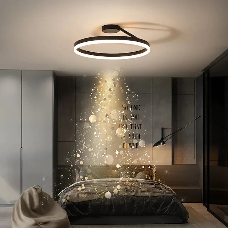 LumaAura Gold LED stropní svítidlo pro obývací pokoje a další | Lersk