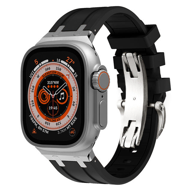 VeroFit | Thick Silicone Band with Titanium Adapter for Apple Watch | Lersk