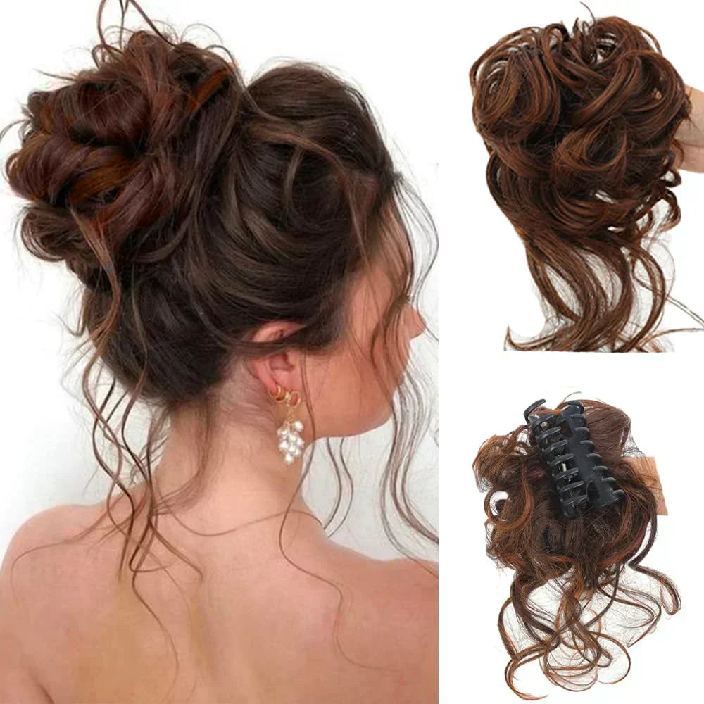 Pinza para cabello CurlyBun para moño rizado instantáneo, para peinados rápidos, recogidos diarios y looks elegantes | Lersk