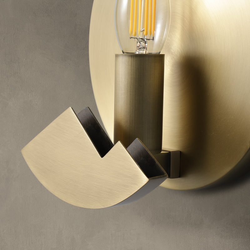 Luminux Marble LED Wall Light With Brass Accents, Nordic Style | Lersk