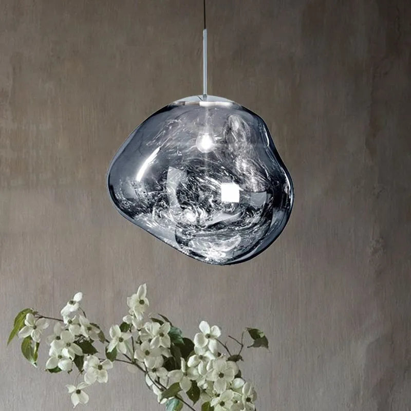Lampade a sospensione AstraLuma Lava con finitura in vetro a quattro colori | Lersk
